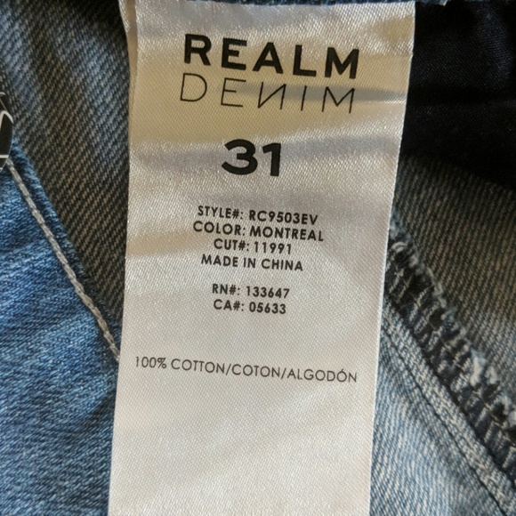 Realm Denim Distressed Shorts - Picture 5 of 6